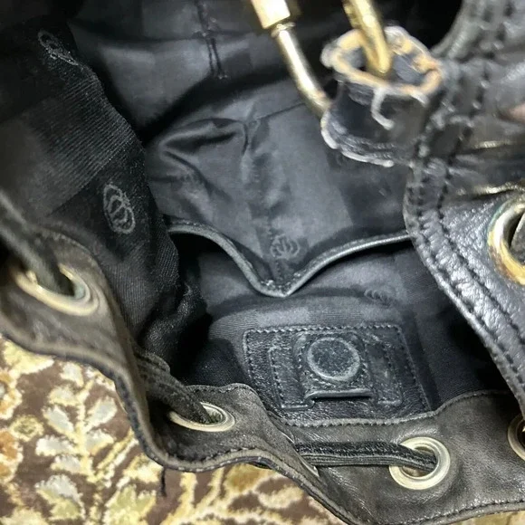 Y2K Juicy Couture Vintage Genuine Leather Shoulder Bag Shoulder Quilted - Picture 16 of 16